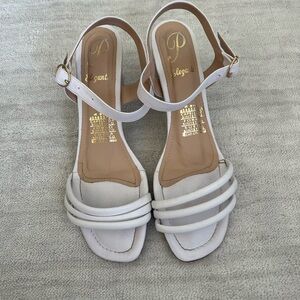 White heels bought in Cartagena